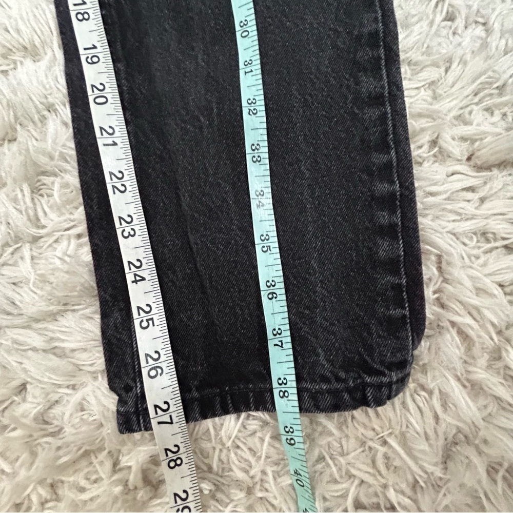 OAK + FORT High Rise Black Wash Straight Leg Jeans - Picture 15 of 15